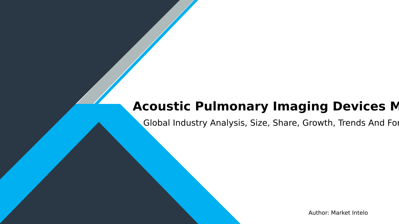 Acoustic Pulmonary Imaging Devices   Market Research Report 2033