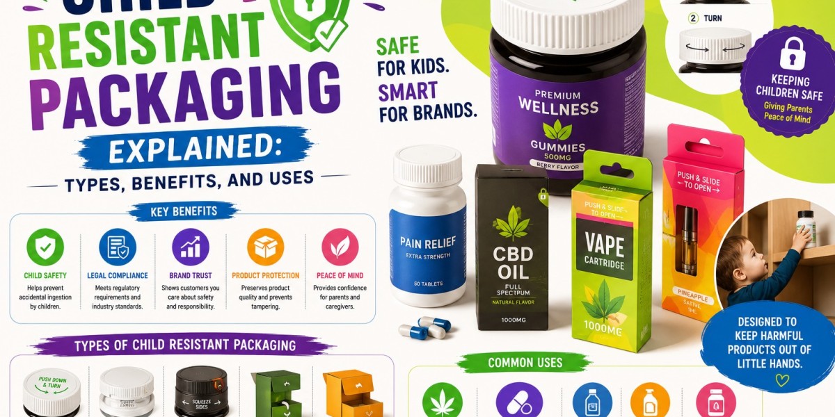 Child Resistant Packaging Explained: Types, Benefits, and Uses