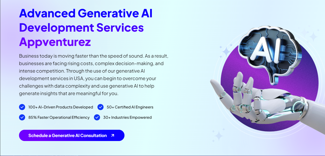 Generative AI Development Services in India | Appventurez